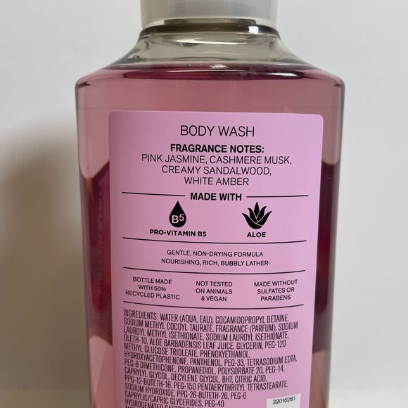 Bath & Body Works Pink Cashmere Body Wash 10 oz Pro Vitamin B5 Aloe Skin Care - Picture 4 of 5